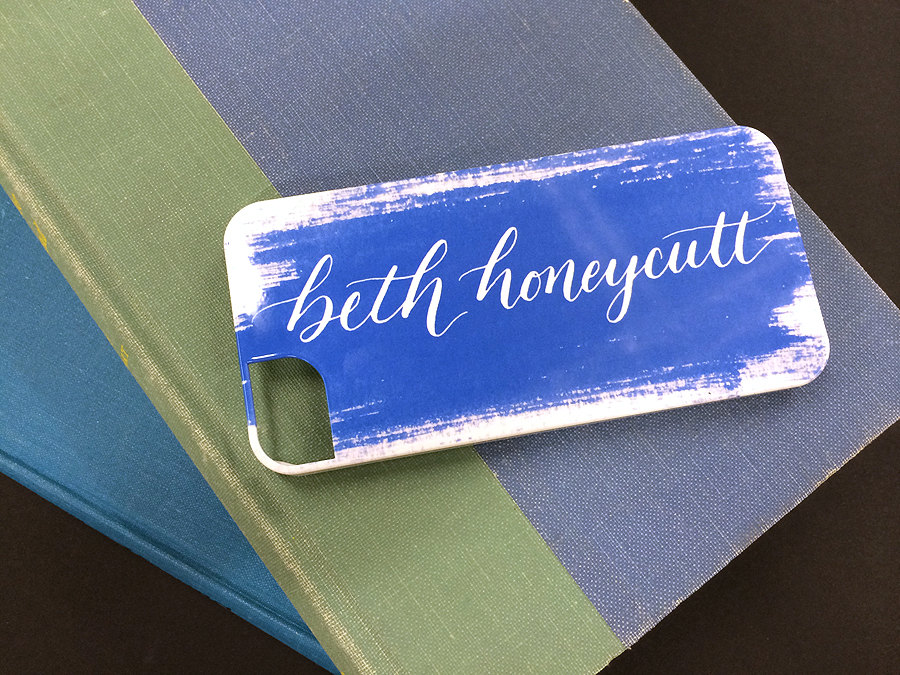 personalized calligraphy iphone case